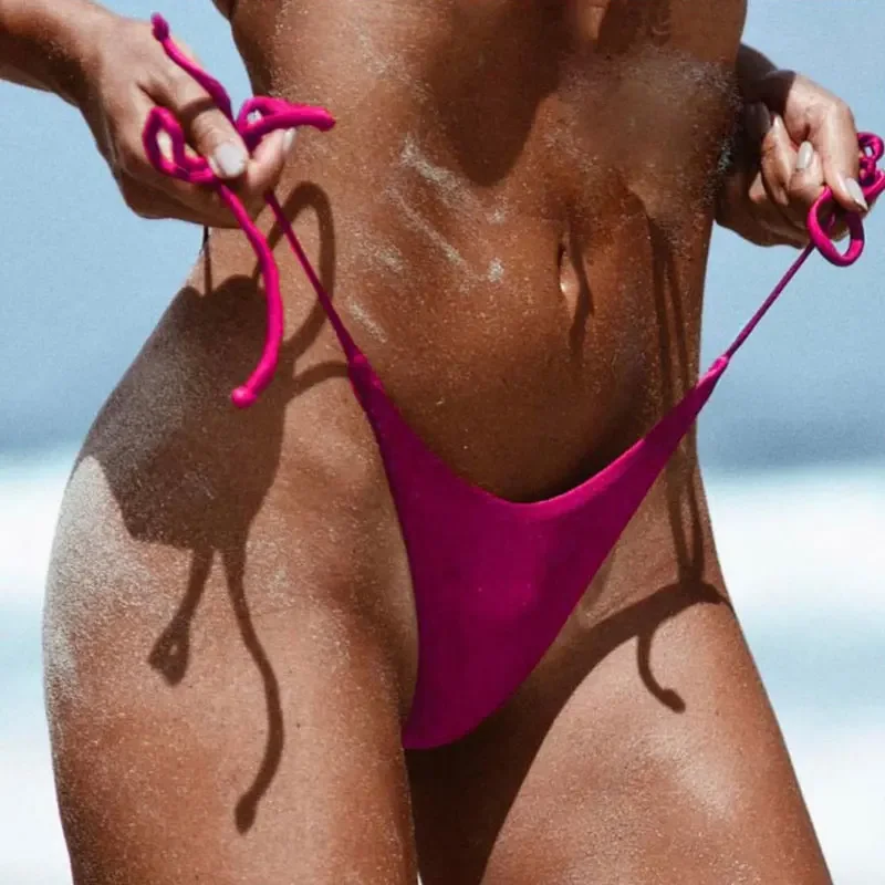 Feminine Bikinis Lace-Up Sports Shorts Mini Micro Sexy Swimwear Women Bikini Brazil Butt Girls Sex Brazilian Thong Swim Shorts image 4
