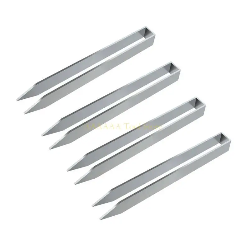 A2BE 4PCS สแตนเลสสตีลพื้นดินจุดยึดสำหรับอุปกรณ์เสริมอุปกรณ์เสริมสวนเดิมพันพื้นดิน