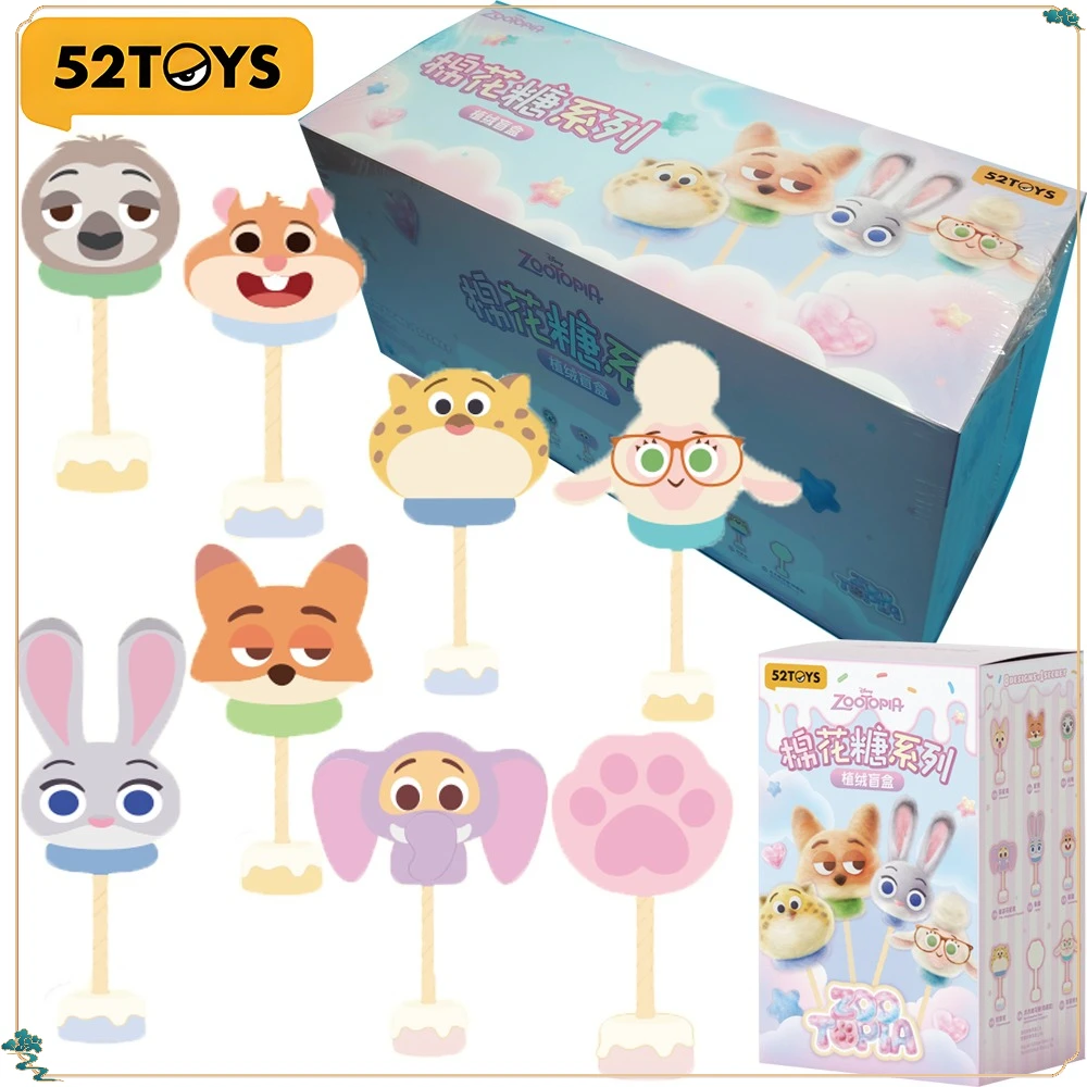 Nowe 52TOYS Oryginalne Figurki Zootopia Blind Box Seria Marshmallow Kreskówka Anime Wysokiej Jakości Personalizowane Praktyczne Modele Zabawki Prezent
