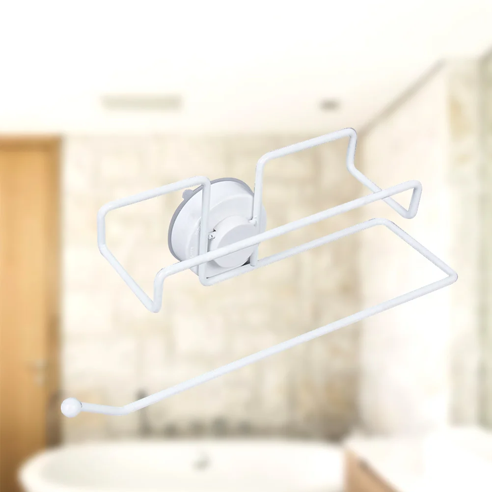 

Suction Cup Paper Towel Holder No Tools No Drilling Wall Towel Rack Mounted Kitchen Bathroom Storage Rack