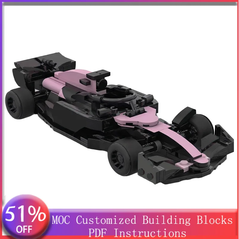 

298 деталей Speed King Alpine A524 Qatar MOC: Модульный конструктор для творчества, развивающая технология, детский DIY-набор, праздничный подарок