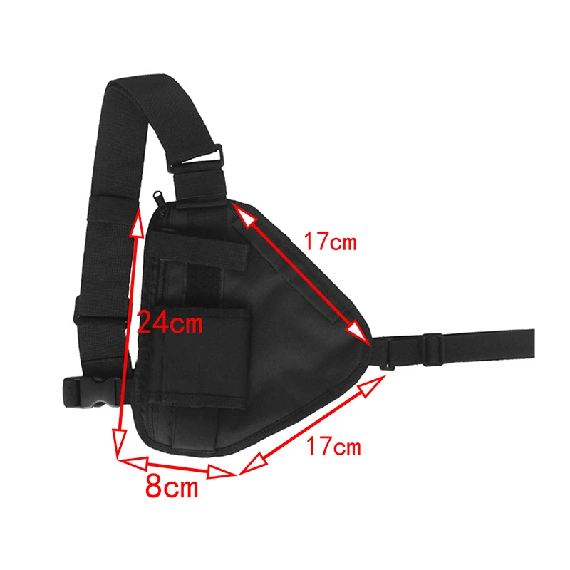 Functional Tactical Chest Bag man Triangle Waist Pack Hip Hop Vest Streetwear Bag Unisex Chest Rig Bag outdoors Intercom package