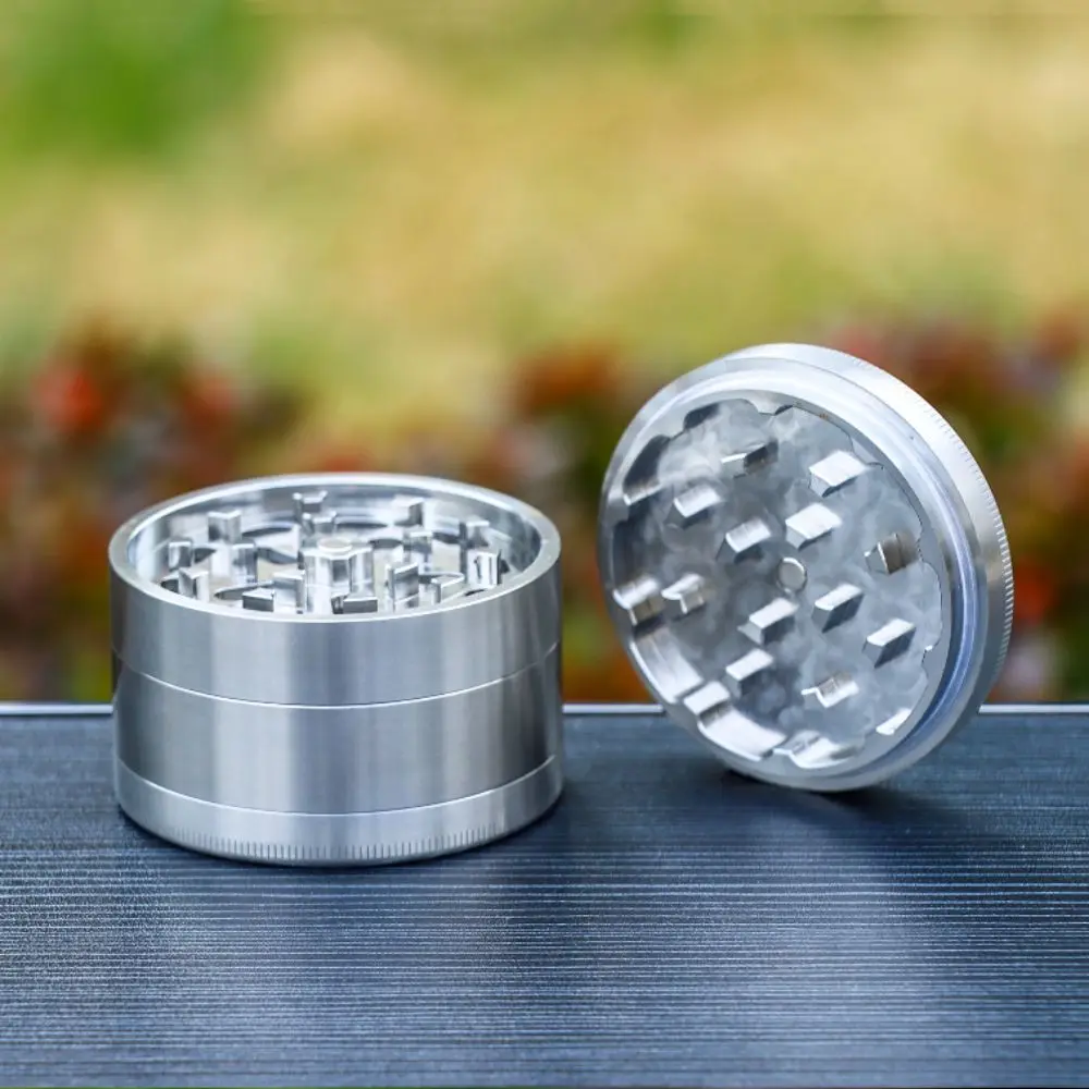 

Mill Shredder Zinc Alloy 4-Layer Grinder Non-Stick Coated Pollen Scraper Metal Grinder 40mm Size Spice Crusher Household Use