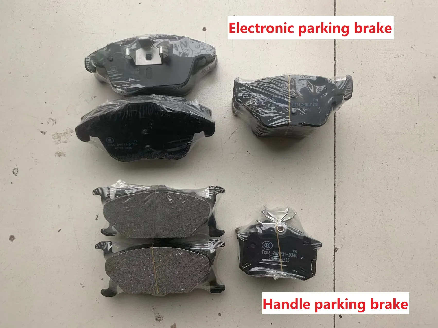 2models Front / Rear Brake pads set PAD KIT-FR RR DISC BRAKE for Chinese SAIC ROEWE i5 i6 New MG5 2020 autocar parts 10598868