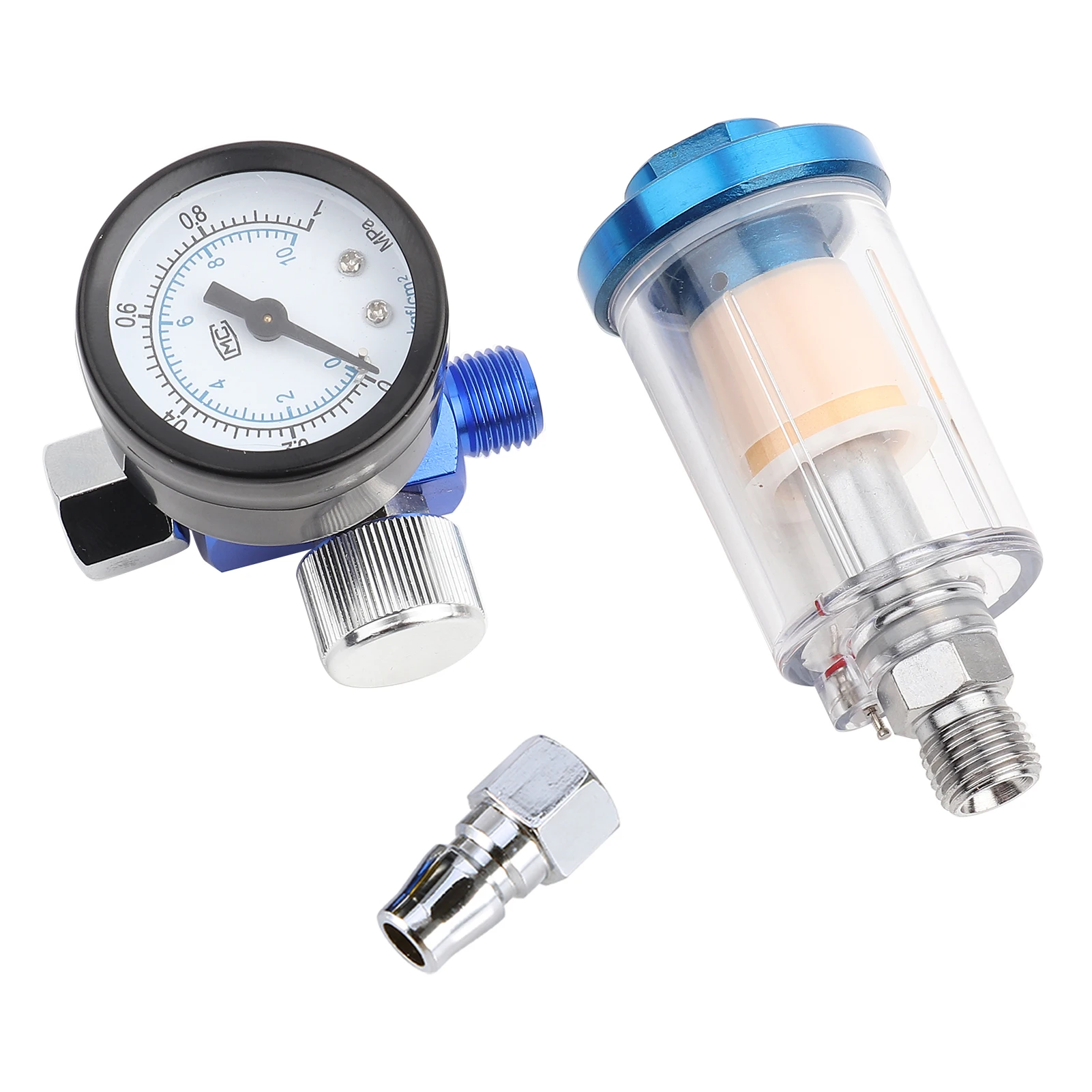 Oil Water Trap Filter Spray Pneumatic Gun Air Regulator Gauge   Inline oil Water Trap Filter Separator