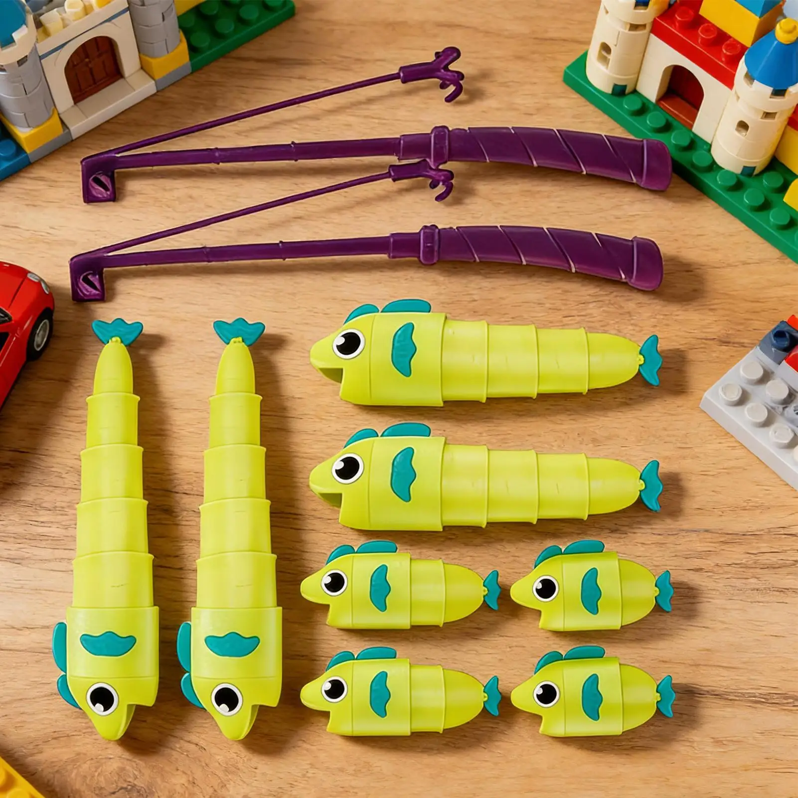 Juguete de Pesca para Niños, Juguetes de Aprendizaje Interactivo, Juego de Caña de Pescar para Niños, Bebés Montessori con Caña, Juegos Educativos para Niños