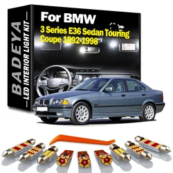 17 Stuks Canbus Auto Led Interieur Bagage Leeslicht Kit Voor Bmw 3 Serie E36 Sedan Touring Coupé 1992-1998 Zonneklep Plaat Lamp