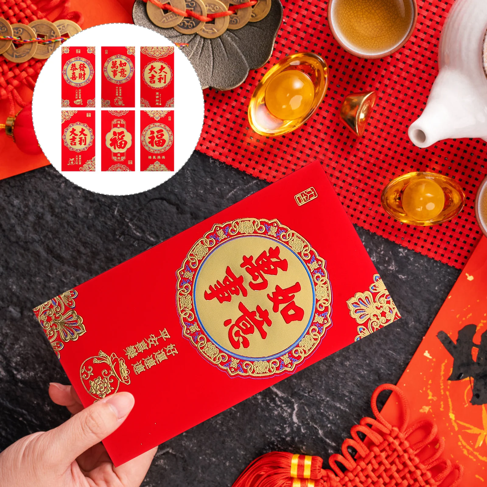 

36Pcs Envelopes Chinese New Year Paper Money Packets for Spring Festival Money Gifts Weddings Birthdays