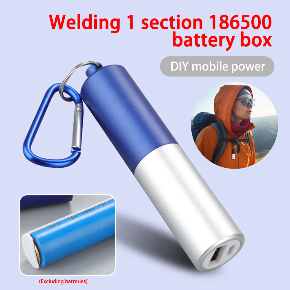 1*18650 Power Bank Case DIY 1 Slot 18650 Battery Storage Boxes Welding Free Mobile Power Supply Housing Battery Cases Holder 5V