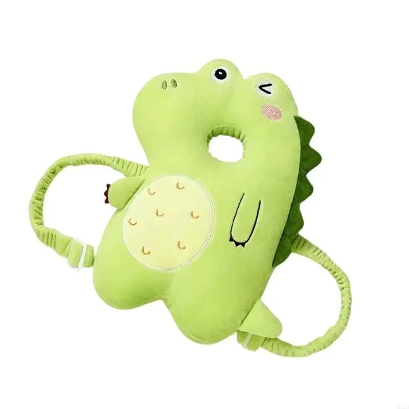 Q22D مسند الرأس لحديثي الولادة وسادة ظهر آمنة للأطفال الصغار وسادة حماية لرأس الطفل واقي رأس مقاوم للسقوط كرتوني #5