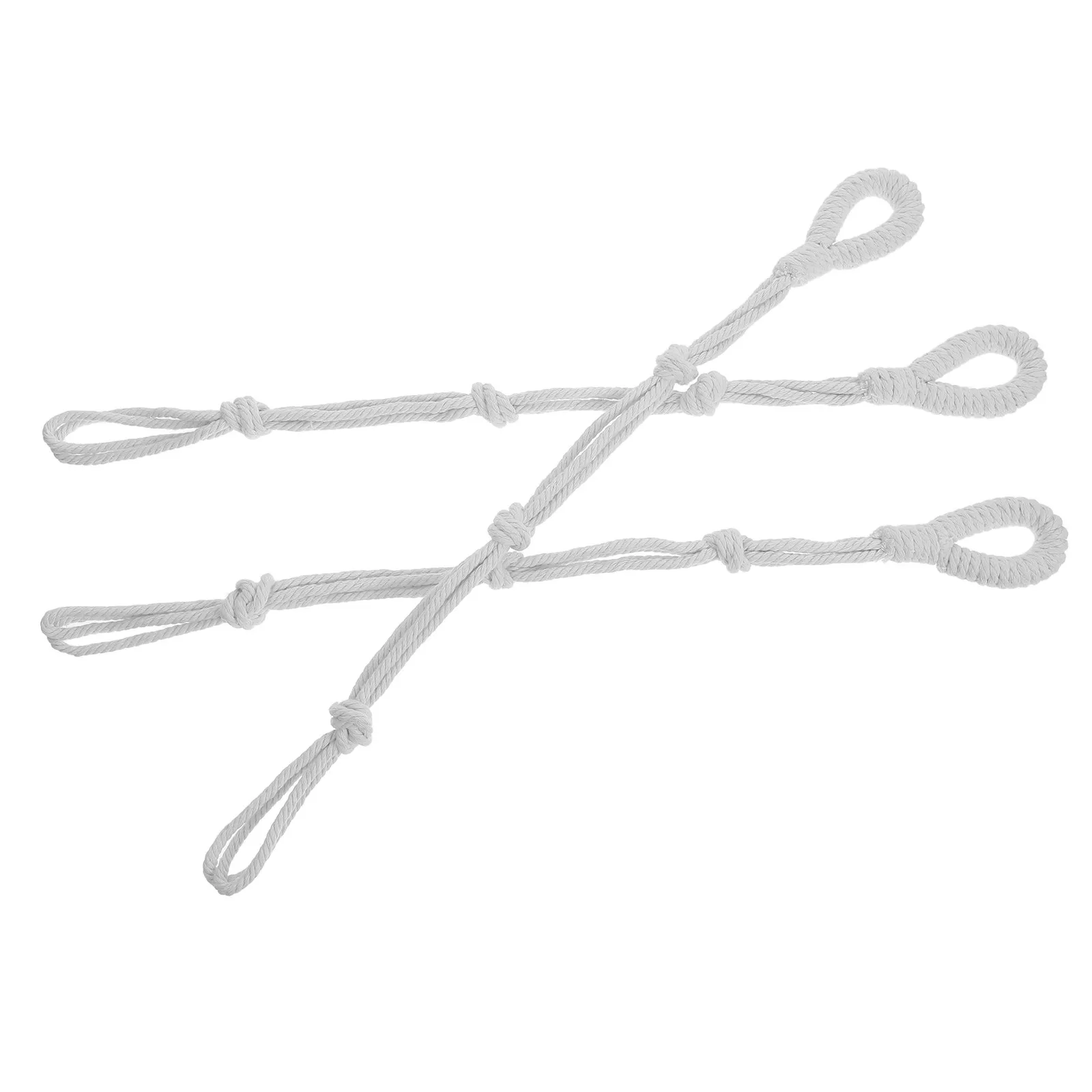 3Pcs Hanging Plant Rope Cotton Woven Planter Hanger Adjustable Strong Load Bearing for Indoor Outdoor Flower Pots Air Plants