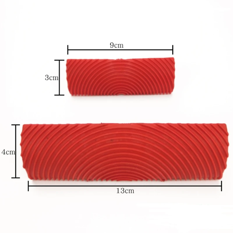 고무 모조 목재 그레인 페인트 롤러 브러시 벽 페인팅 세트, 벽 텍스처 아트 페인팅, 그레인 페인팅 도구