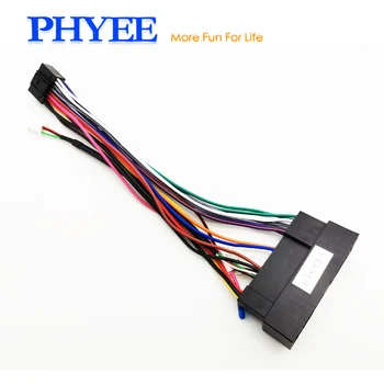 Harnas Adapter 16 Pin Plug naar 18Pin 24Pin Connector Auto Android Unit Bedrading Kabel voor Hyundai Accent Sonata Kia Sportage Rio