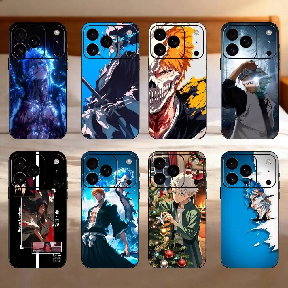 

Hot Anime Bleach Cool Phone Case Silicone black Soft For IPhone 17,16,15,14,13,12,11,SE,Plus Pro Max