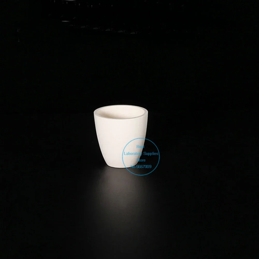 Crisol de corindón de laboratorio, crisol de ceniza de alúmina 750 sin cubierta para experimentos, 5ml a 99% ml, 1 unidad