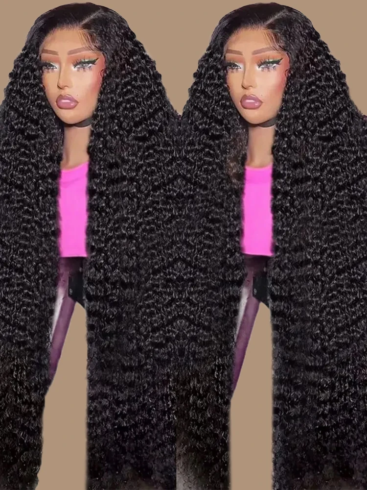 

300% Density 40 46 Inch Water Wave Curly Lace Front Human Hair Wigs Brazilian 13x4 13x6 HD Deep Wave Lace Frontal Wigs For Women