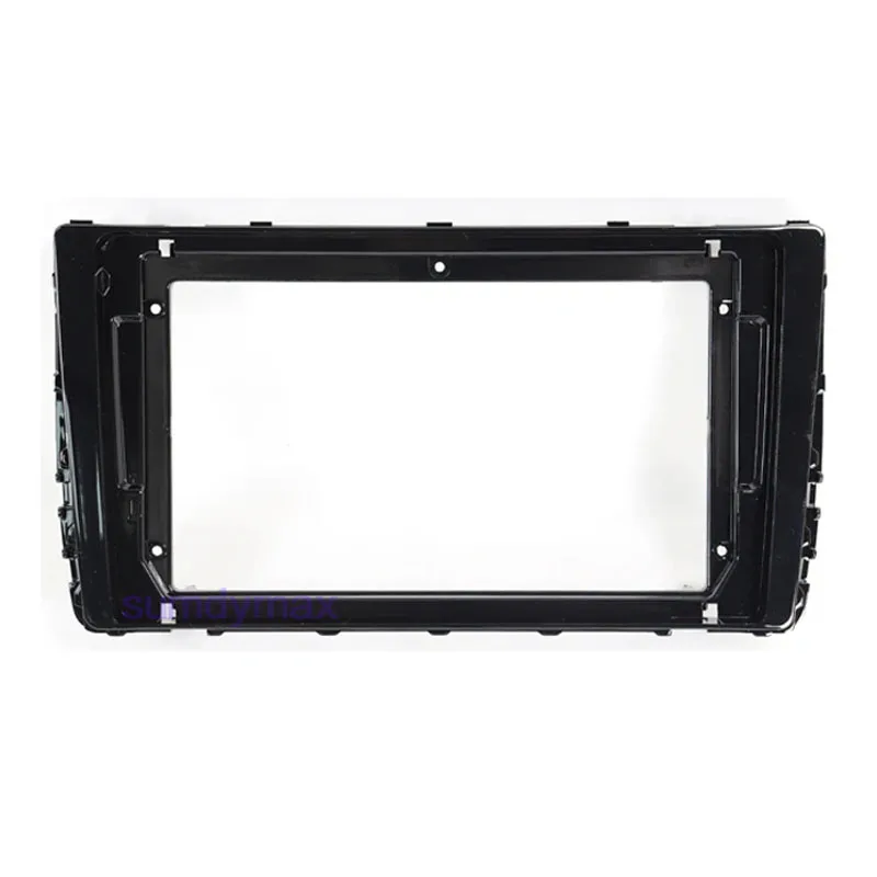 Car Radio 2 Din Fascia For Volkswagen Viloran Sagitar Tayron T-ROC Stereo Plastic Panel Mounting Bezel Faceplate Dash Frame Kit