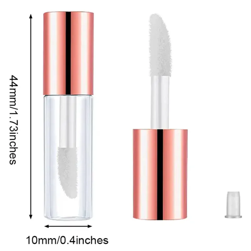 34pcs 1.2mL Mini Empty Lip Gloss Tube with Rubber Inserts and Transfer Pipettes for Lip Samples Travel Split Charging DIY Makeup