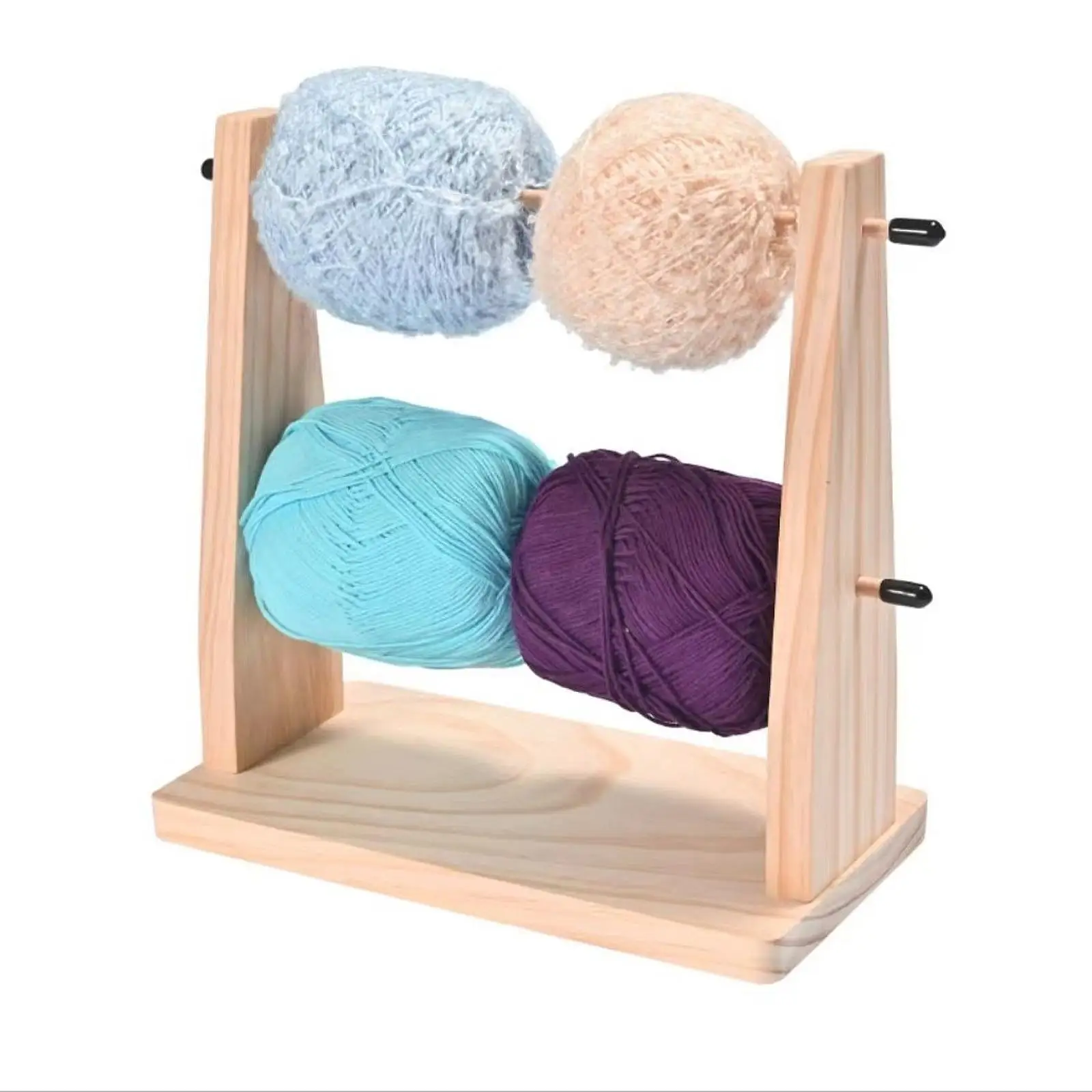 

Wooden Yarn Holder for Crocheting and Knitting Ribbon Holder