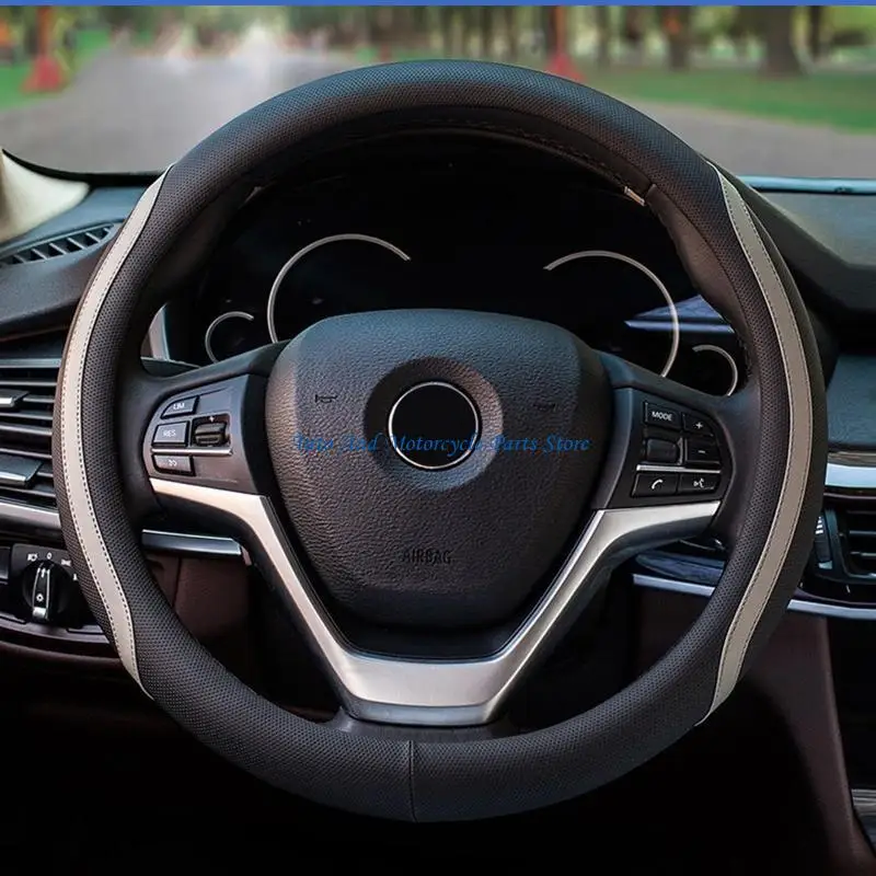 غطاء عجلة القيادة المرن P9FD، رفيع للغاية وغير قابل للانزلاق، مستدير متعدد الألوان #5