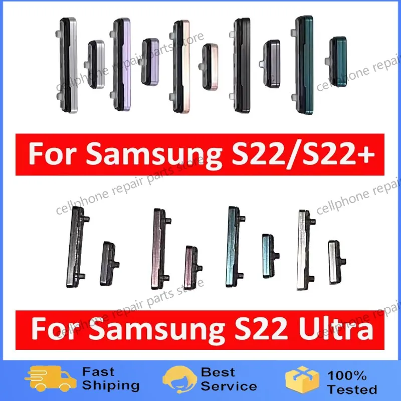 Phone Power Volume Button For Samsung Galaxy S22 Ultra S22+ 5G New On Off Push Side Key Replacement Part