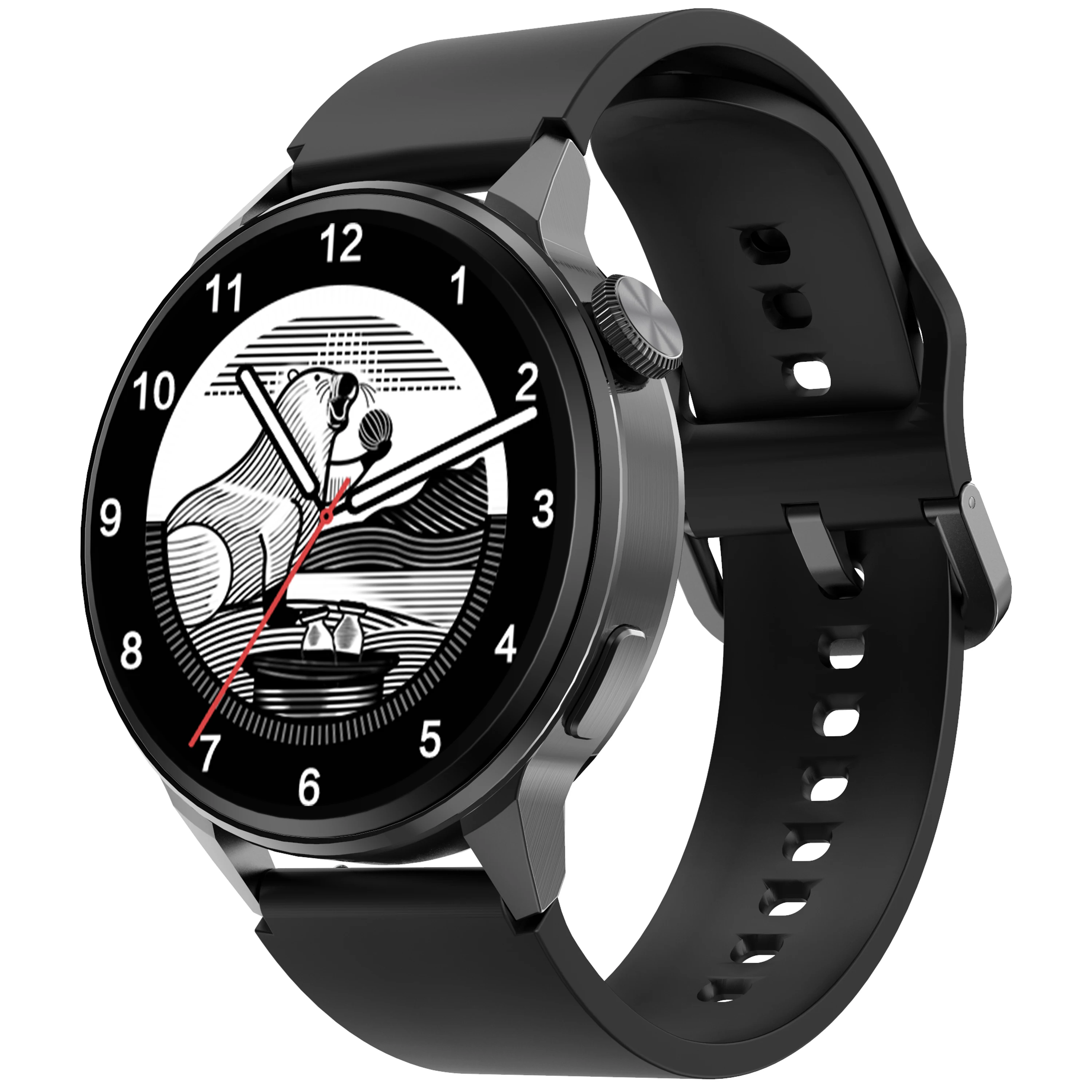

VALDUS New Wearpro Waterproof IP67 Heart Rate BT Call GPS Movement Track Round Screen Band Smart Watch DT4