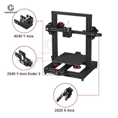 För Ender 3 CR10-serien 3D-skrivare remspännare X-axel 2020 2040 4040 Profil Y-axel Synkron rem Timing Sträckspänning 10 best sales remspännare - №7