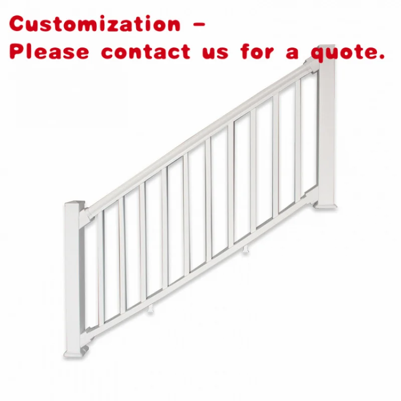 custom.38 * 72 in High Quality Factory Directly Price PVC Railing and  Stairs Handrail