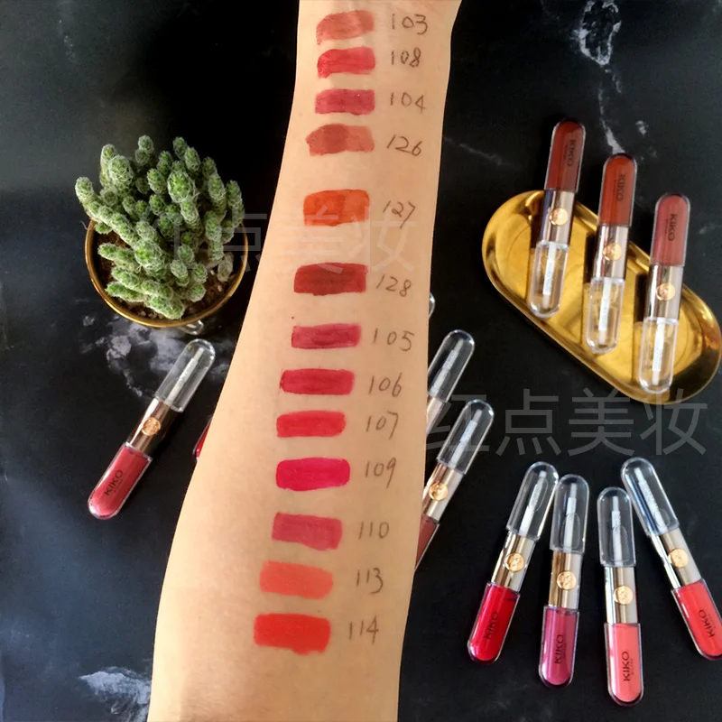 YY Double-Headed Lip Lacquer Long Lasting and Does Not Fade Lipstick Lip Balm Female Student Milk Tea Color