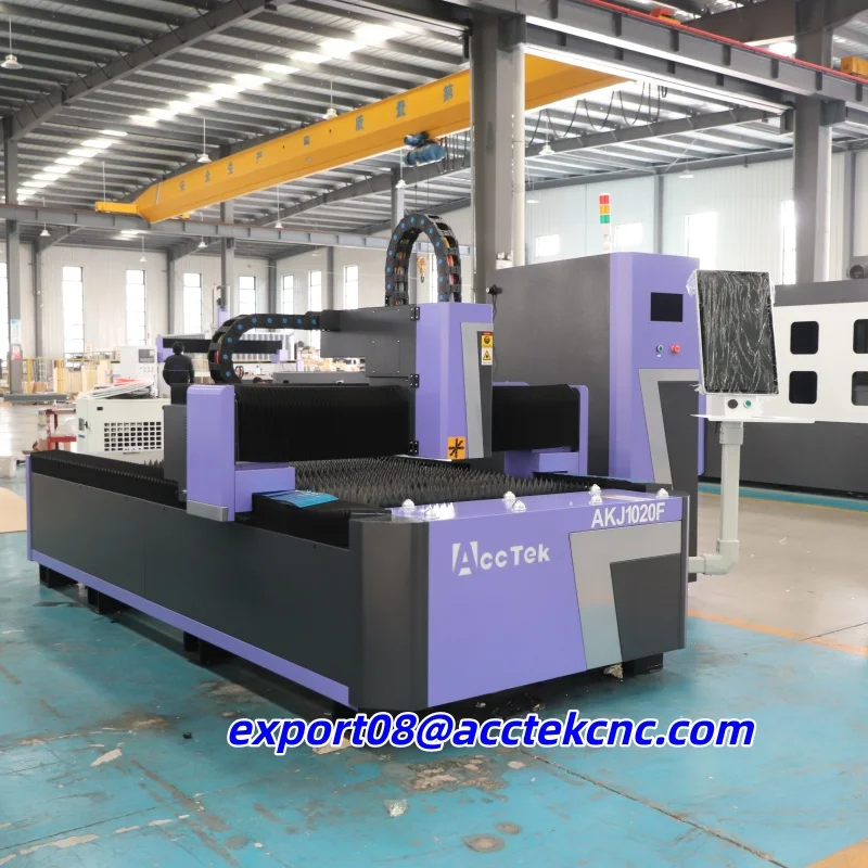 AccTek 1000*2000mm Fiber Laser Cutting Machine CNC Metal Cutter Automatic For Industrial Steel Iron Aluminum Plate Processing