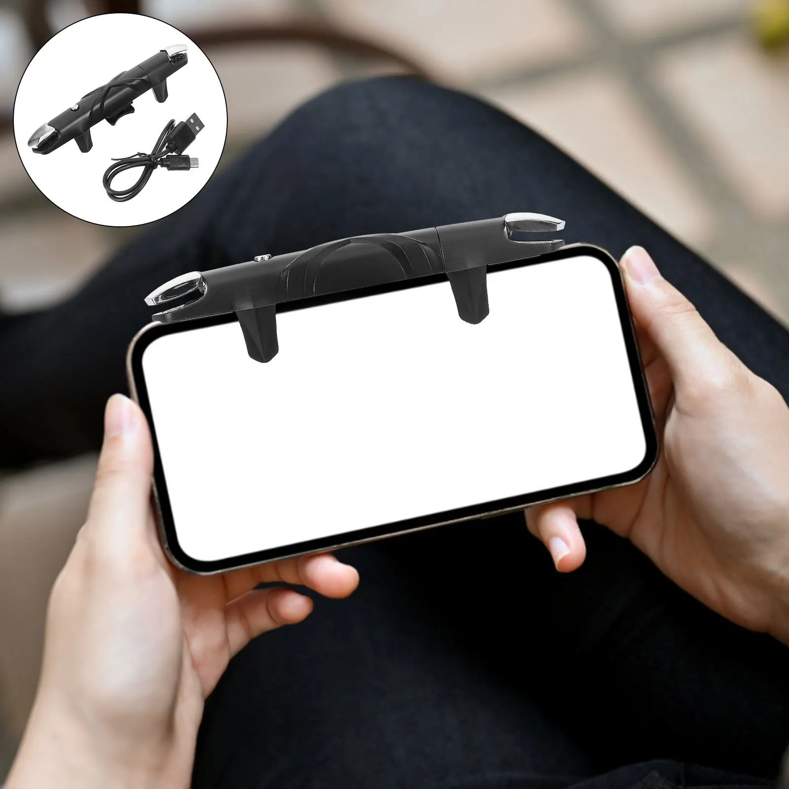 Mobile Game Trigger Controller High Sensitivity Smartphone Gaming Handle Lightweight Portable For Phone Tablet Game Accessories