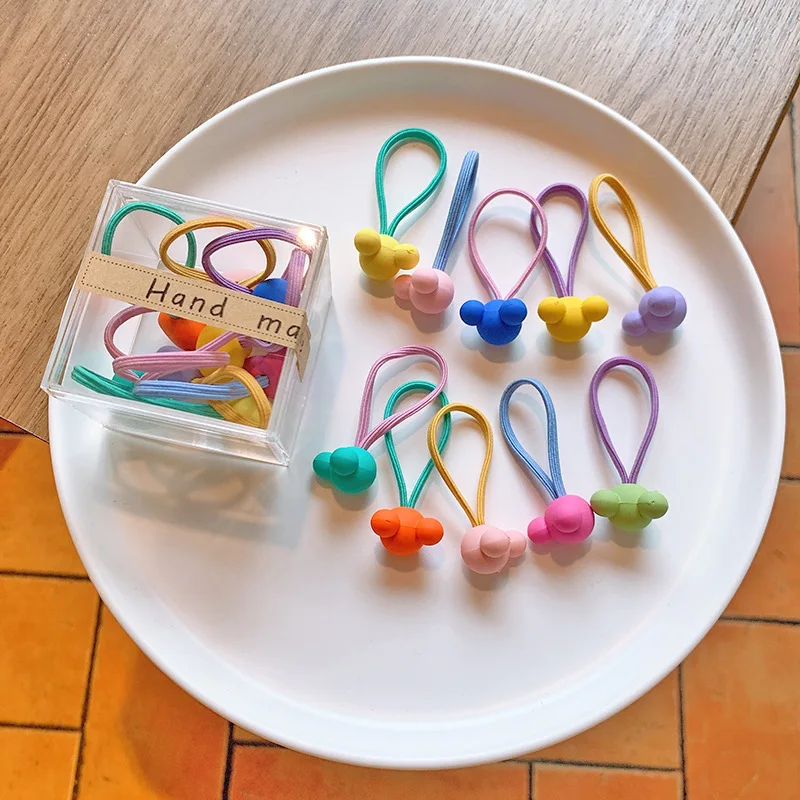 10 Stück Baby-Haargummis – keine Haarschäden, hochelastische Haarseile, Haarbänder für Kinder, Haarschmuck für Mädchen – Detail 1