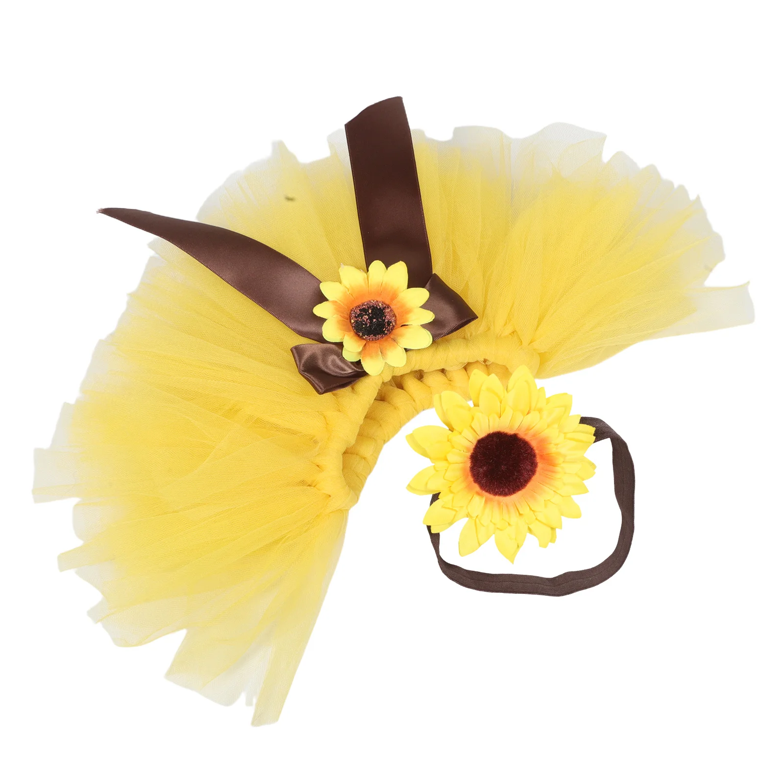 

1 Set Newborn Photography Outfit Tutu Dress Headband Infant Girls Baby Shower Clothes Comfortable Acrylic