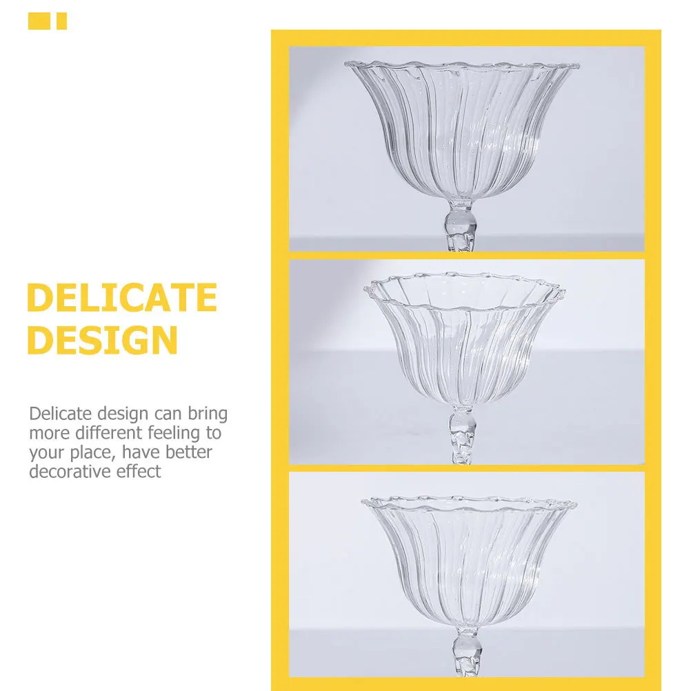 

Tall Glass Holder for Jar Tea Light Candles Home Office Bedroom Decor Wedding Centerpieces Clear Votive Tabletop