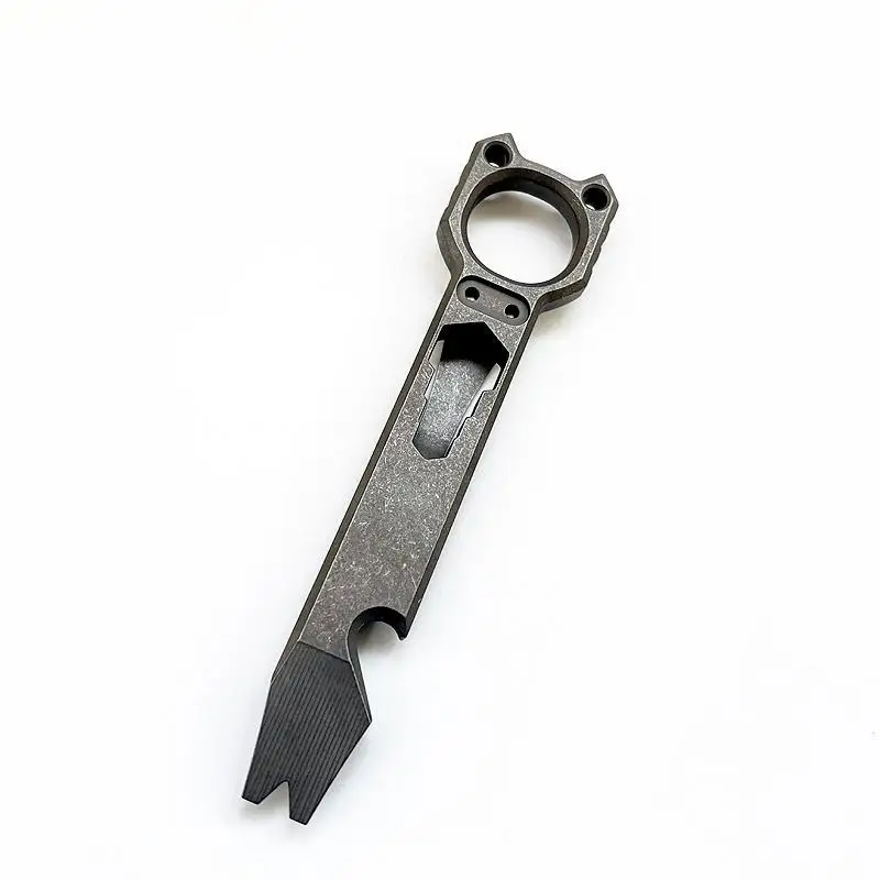 

1PC Titanium Alloy Pocket Tool Bottle Opener Pry Bar Crowbar Wrench EDC Outdoor