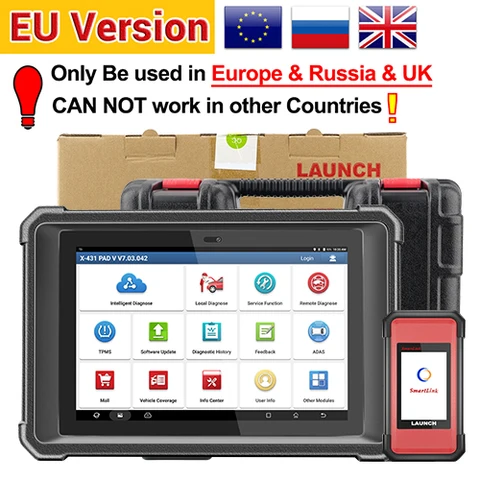 LAUNCH X431 PAD V ELITE Online J2534 Программа ECU Кодирование Автоматические диагностические инструменты Двунаправленный топологический сканер для всех услуг OBD2