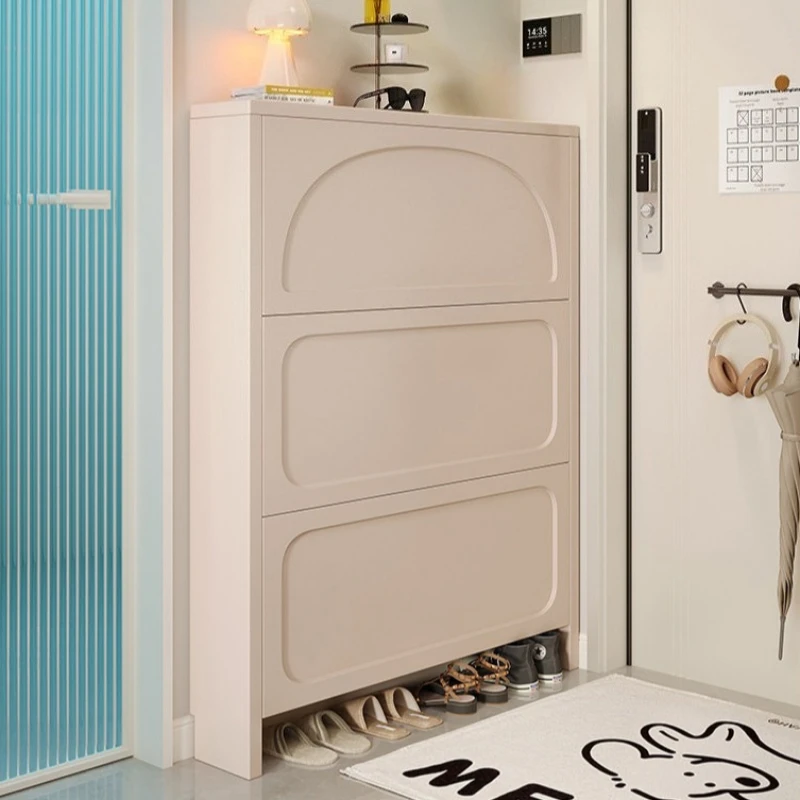 Home Ultra-thin shoe cabinet  indoor entrance cream style shoe Storage high-end modern прихожая мебель коридор home furniture