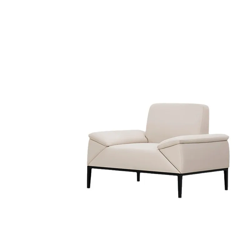 Guest office lounge area leather set furniture