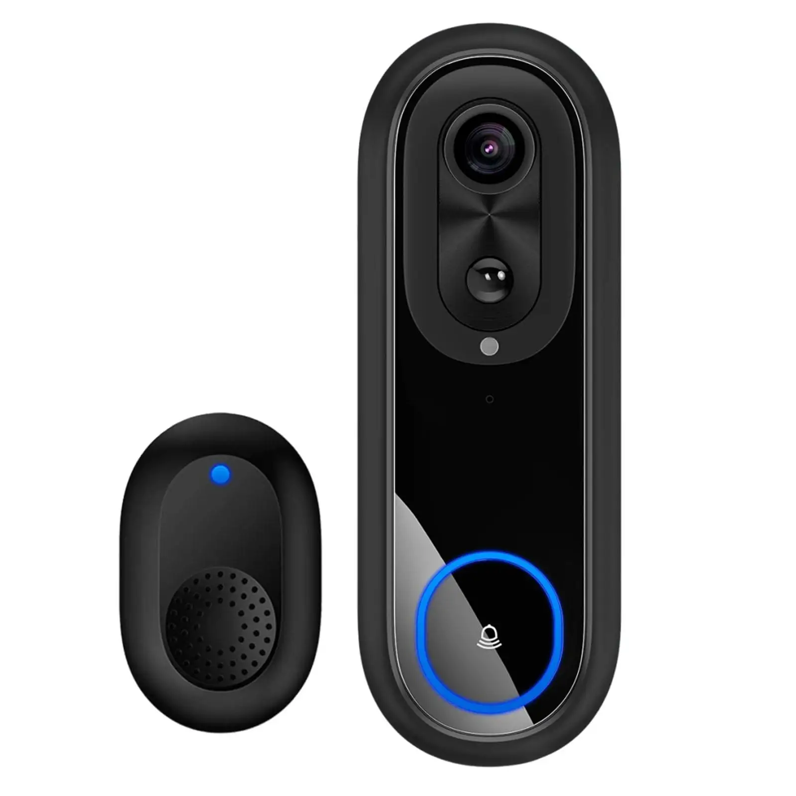 

Video Doorbell Remote Control App Control with Ring Chime WiFi Doorbell Camera Cordless Two Way Calls 7000mAh Doorbell Camera