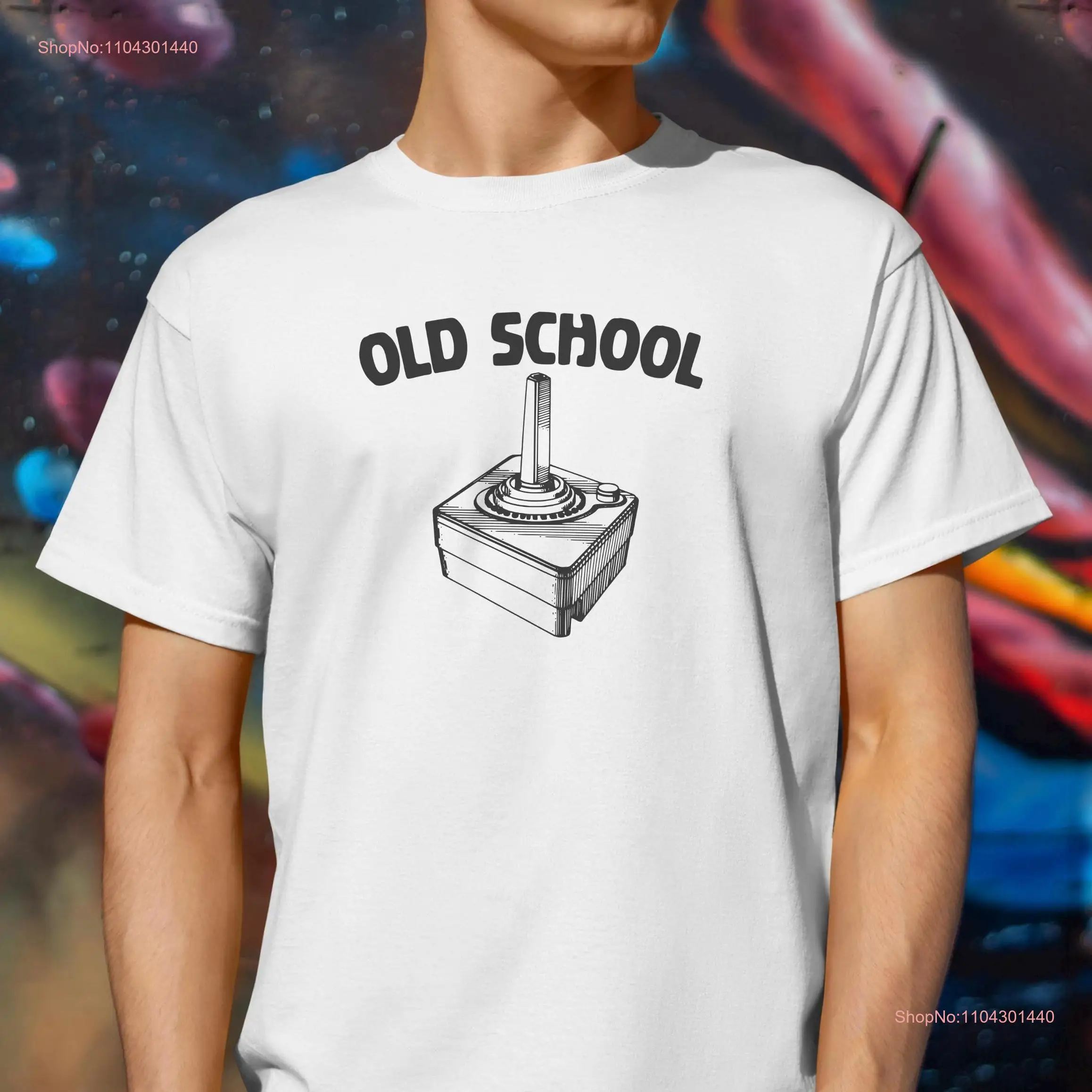 Old School Video Game T Shirt XXL Dad s Fathers Day Softstyle Retro Gamer Funny Husband long or short sleeves