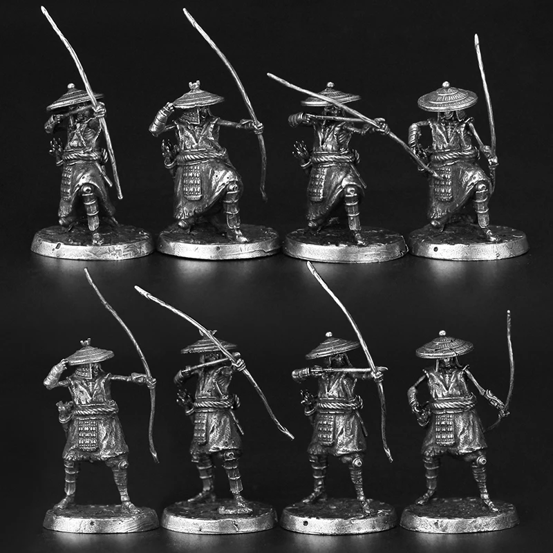 Metal Copper Ancient Skeleton Archer Ghost Warrior Soldier Figure Model Tabletop Game Chess Piece Ornaments Miniatures