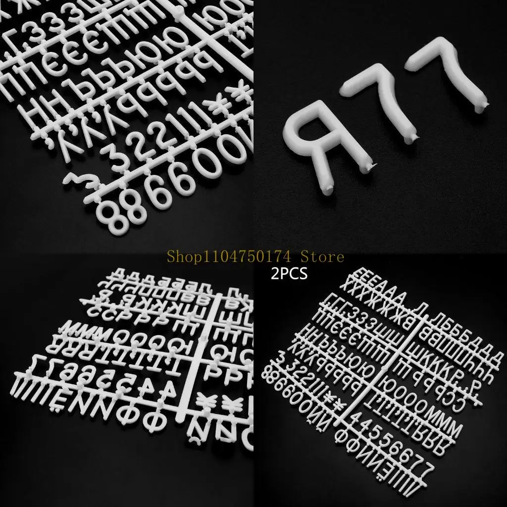 2 pcs Characters for Felt Letter Board Message Board Letterboard Russian Letter top sale,New Year Gift