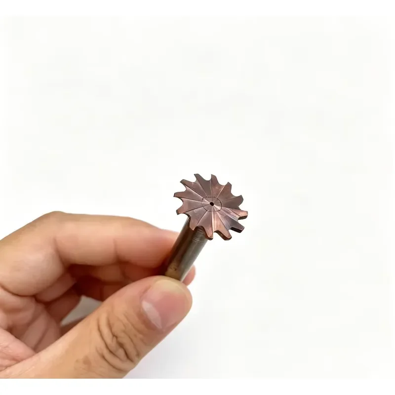 R0.6 Carbide T Slot Milling Cutter D20 Shank 50mm Length Arc End Mill for Metal Grooving Standard Size CNC Tooling D8 Shank