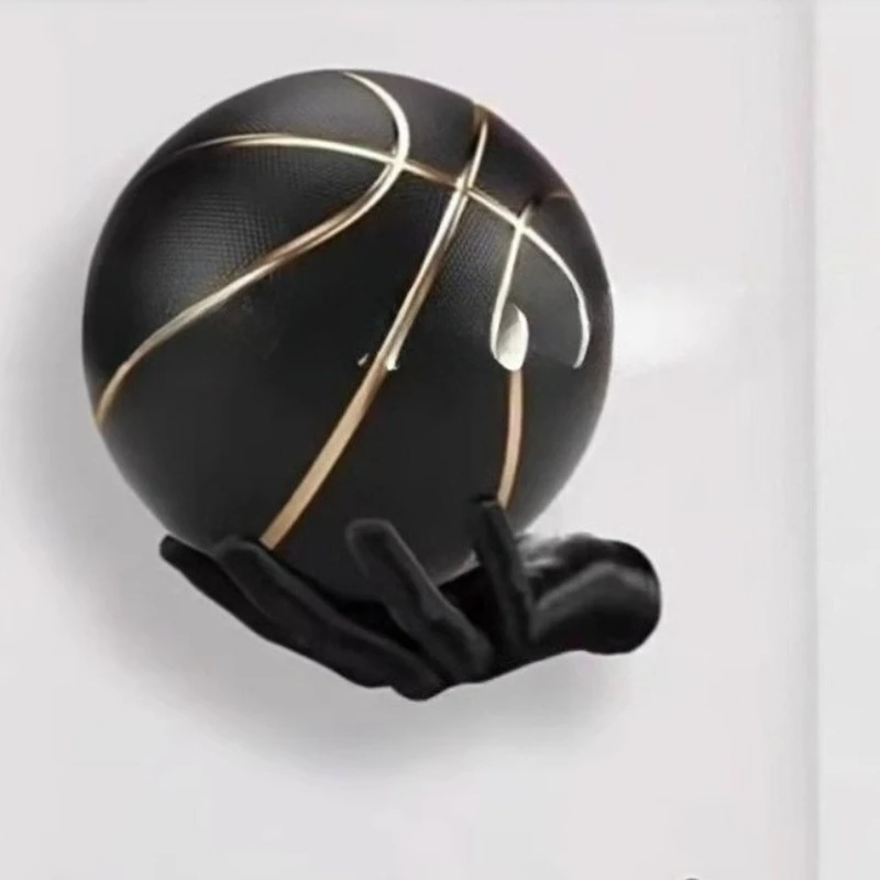 Basketball Lagerung Rack Wand Montiert Hand Geformt Ball Rack Mehrzweck Fußball Display Regal Zimmer Dekor Halter Platzsparend
