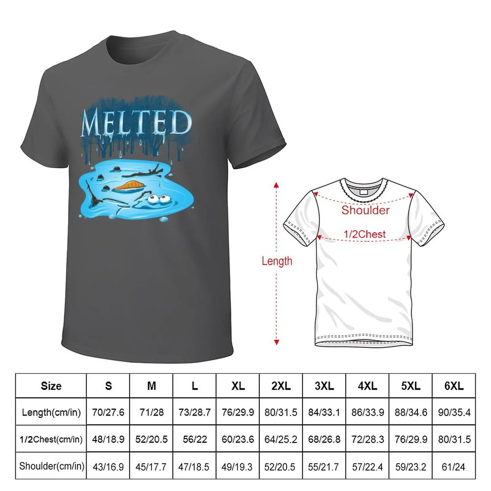 Melted T-Shirt summer tops plus size tops mens champion t shirts