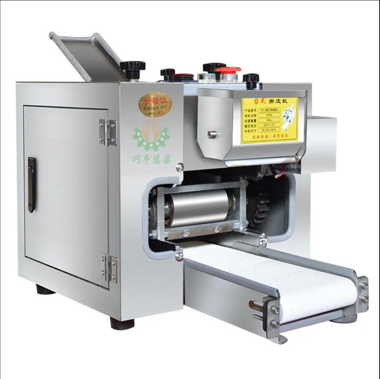 

Commercial Automatic Tabletop Automatic Dumpling Empanadas Gyoza Pizza Wonton Dough Skin Wrapper Making Machine