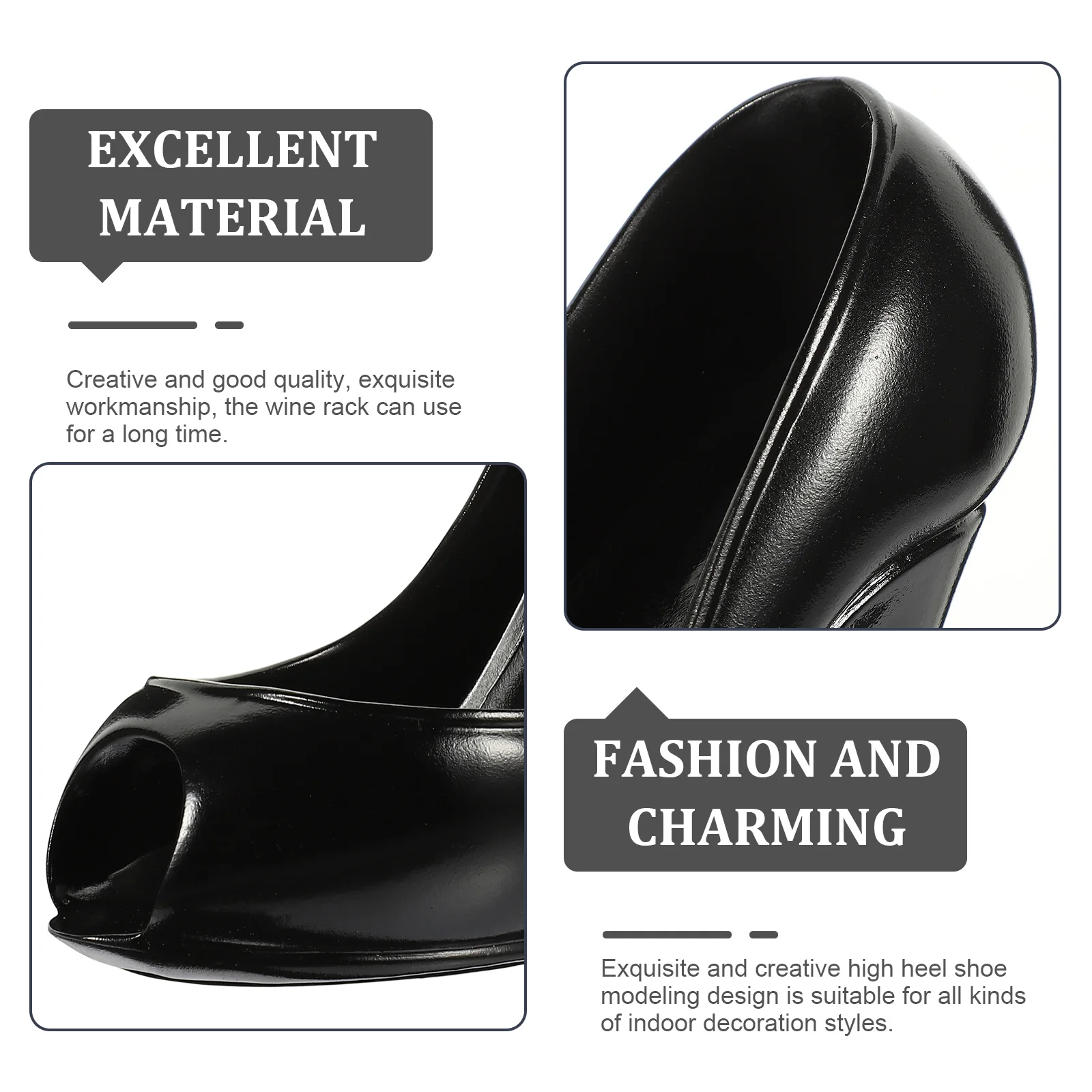 1pc High Heel Rack Resin Craft Bottle Holder Creative Decorative Storage Shelf Fashion Charm Design Home Bar Restaurant