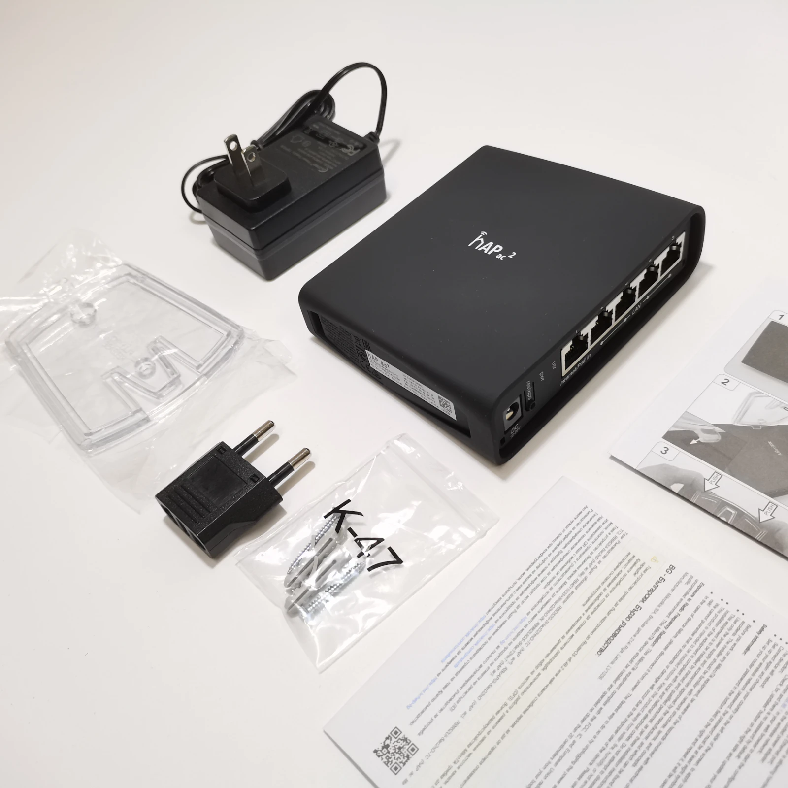 MikroTik-HAP AC2 نقطة وصول مزدوجة التيار، 2.4 و5G WiFi، 5 منافذ إيثرنت جيجابت، RBD52G-5HacD2HnD-TC، جودة عالية