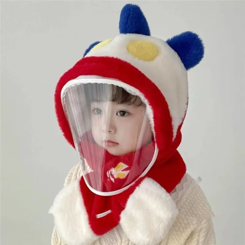 

2026 New 3Colors Children's Cute Cartoon Hat Winter Boys'/Girls' Warm Hat Creative Simple Baby Windproof Ear Protection HatLJ106