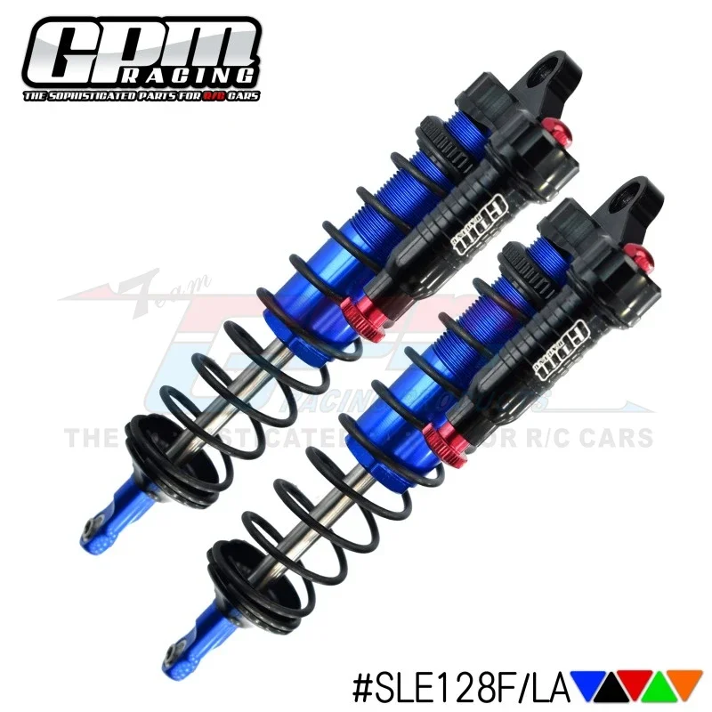GPM Metal Front Negative Pressure Shock Absorber 128mm 9660 for 95076-4 1/8 RC Model Car MONSTER TRUCK Accessories